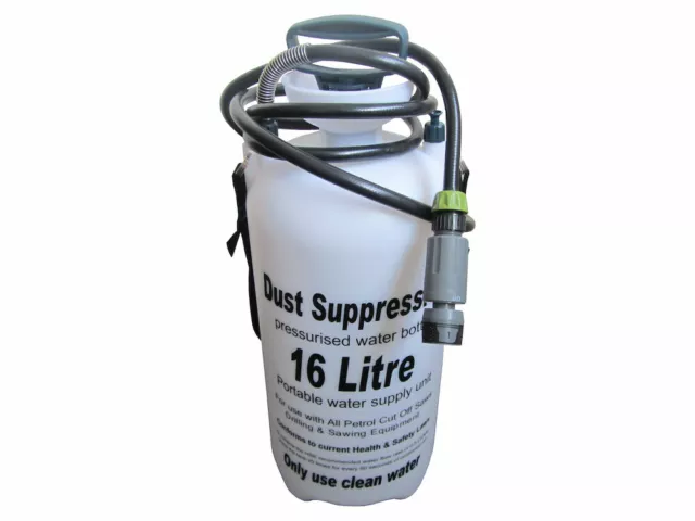 Dust Suppression Water Bottle 16L for Stihl Makita etc. Saws with Water Control