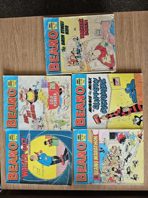 Beano Comic Library bundle x 5 Vintage