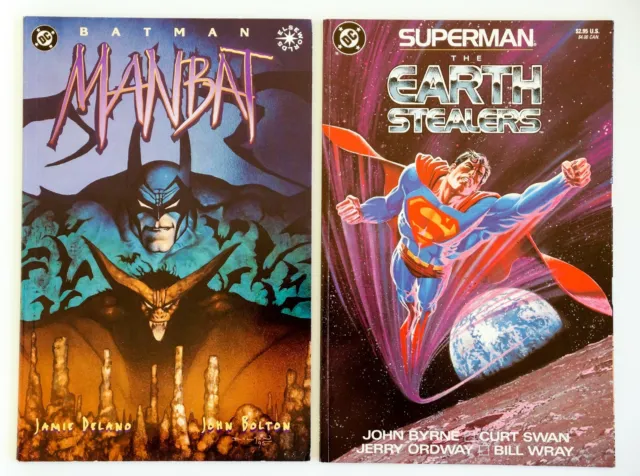 Batman:Manbat #3 (of 3) Dec.1995 & Superman:The Earth Stealers (Jan.1988 DC) Lot