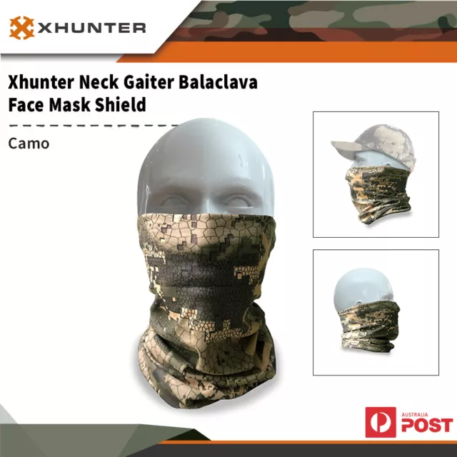 Xhunter Neck Gaiter Balaclava Hunting Fishing Face Mask Shield - Camo #0715