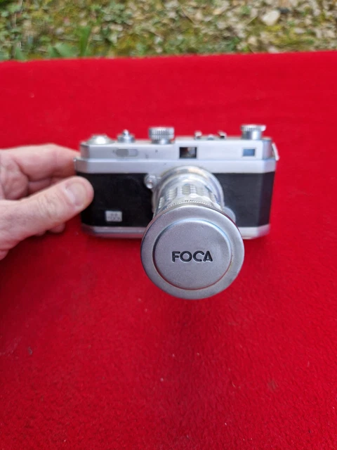 Objectif FOCA Téléoplar OPL - 13,5 Cm F/4,5 - Monture à Baïonnette - Vintage 1950 - Très Bon état