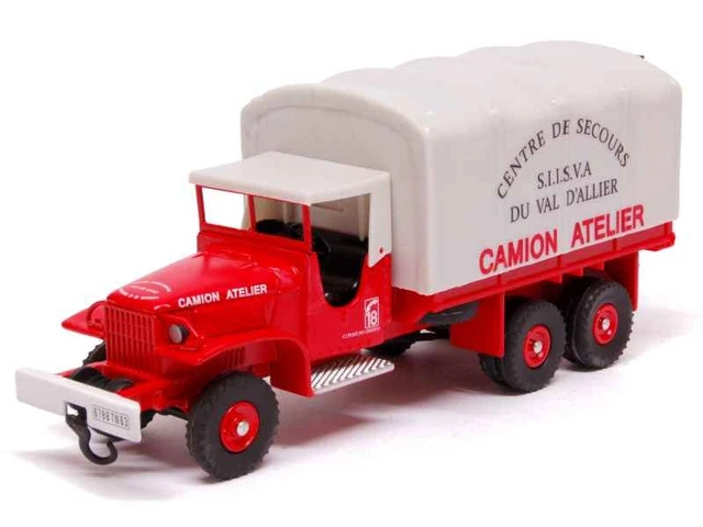 Miniature GMC CCKW 353 Pompier Sibur - Quasi Neuf - Boîte - Réf AR0011053