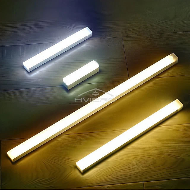 NIGHT LIGHTS WIRELESS LED Motion Sensor Magnetic Lamp USB Rechargeable ...