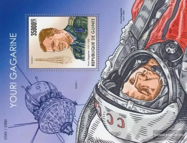 Guinea Block 2570 (kompl. Ausgabe) postfrisch 2015 Yuri Gagarin