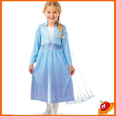 Costume Carnevale Ragazza Bambina Vestito Principessa Elsa Frozen  Tg 5 a 8 anni