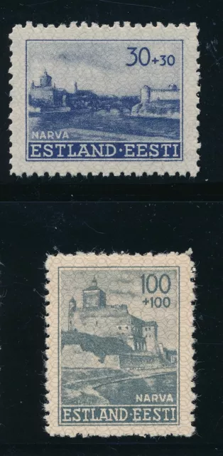 Stamp Germany Estland Mi 4-9 Sc NB1 1941 WWII 3rd Reich EESTI Estonia Set MNH 3