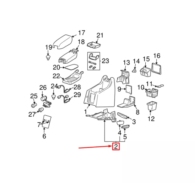 VOLVO XC90 MK1 Center Console Lower Panel 39853016 NEW GENUINE