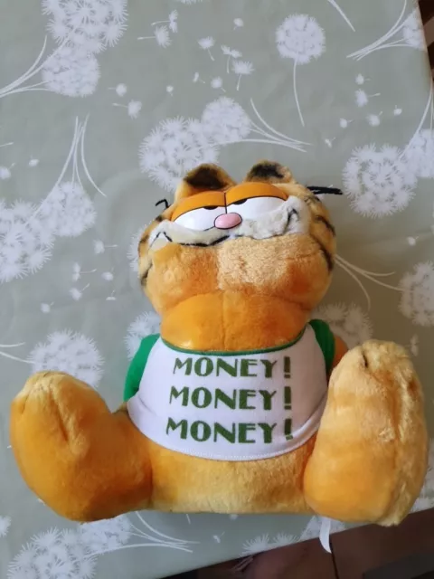 Vintage Garfield 1981 Money Box Plush