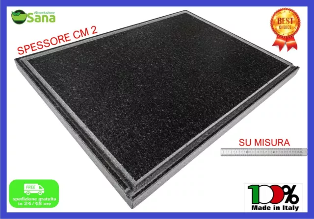 Piastra In Pietra Lavica Con Supporto - Bistecchera Naturale 50x40 Cm - Foto 14