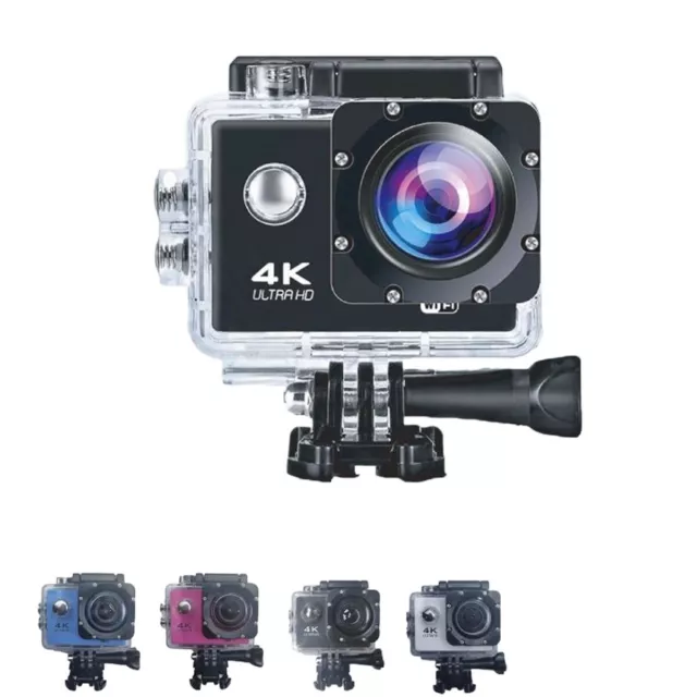 Acción Cam 4K SPORTS Ultra HD Dv 30 Metros 16 Mp Sala De Cámara Waterproof