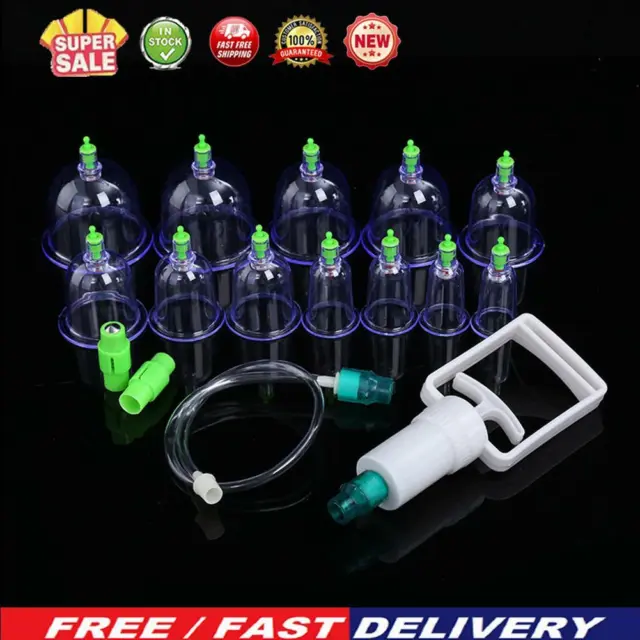 12pcs Vacuum Cupping Cups Suction Therapy Device Body Massager Cupping Tool