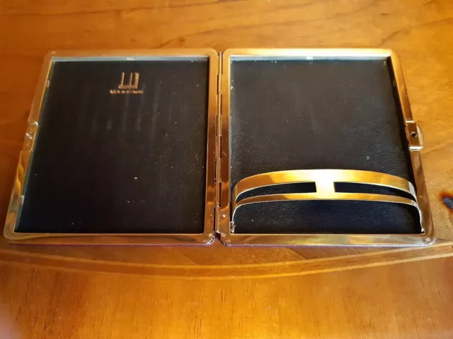 Sehr elegantes Zigaretten-Lederetui von DUNHILL, Vintage 60-er/70-er Jahre