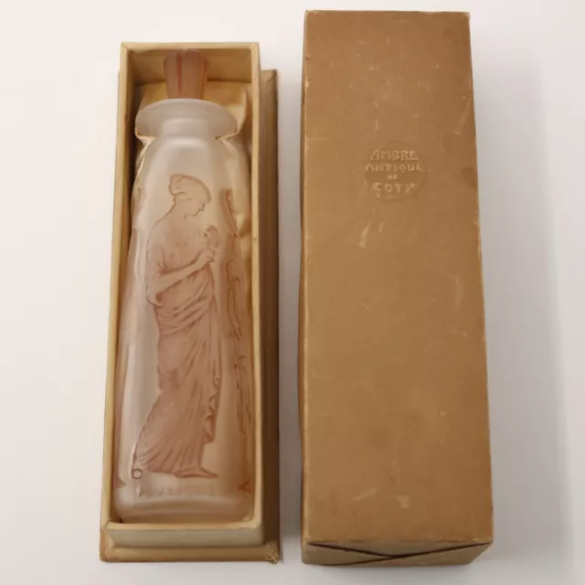 Rene Lalique Glas Ambre Antik Parfum Flasche mit Box