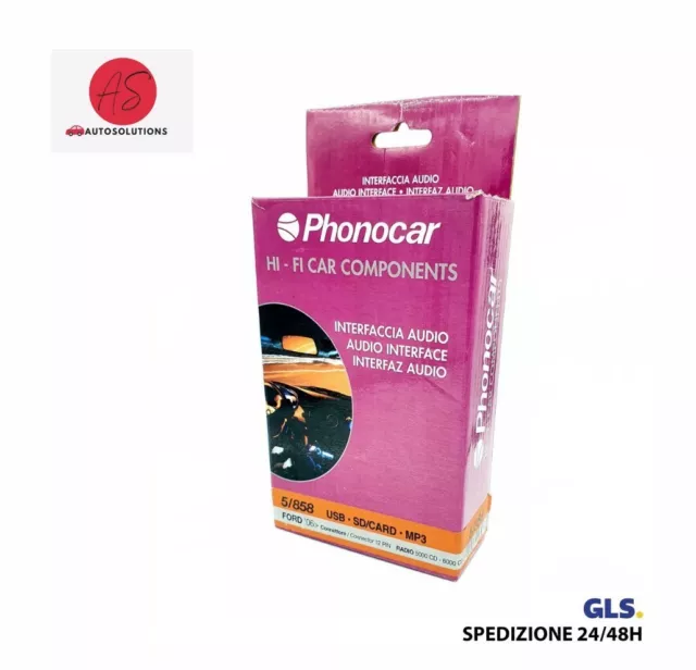 Interfaccia Audio Phonocar 5/858 Usb-Sd/Card-Mp3 2