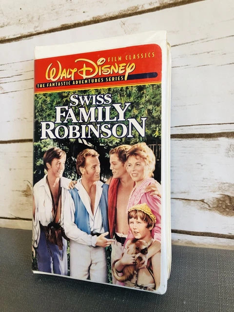SWISS FAMILY ROBINSON VHS Home Video Disney Classic Tape Clamshell Case ...