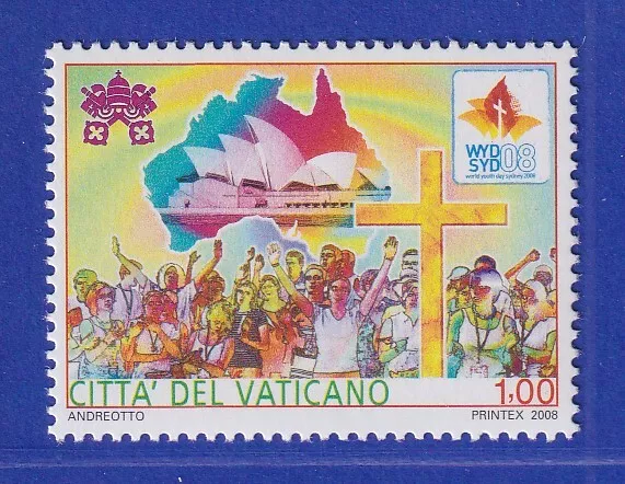 Vatikan 2008 Mi.-Nr. 1616 Sondermarke ** Weltjugendtag