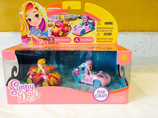 Sunny Day Style Speeder Rose Racer Die Cast 2 Vehicles Nickelodeon
