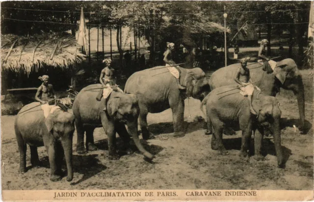 CPA PARIS Human Zoo Jardin d'Acclimatation Caravane Indienne (1242819)