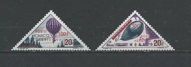 N°61 à 62 - Neuf** MNH - Monaco - Poste Aérienne