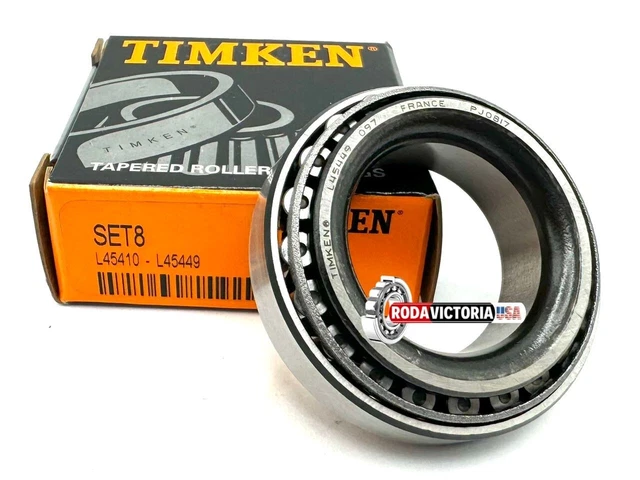 TIMKEN L45449 / L45410 Tapered Roller Bearing & Race Set Of 8, Made In France