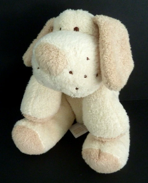 A5. DOUDOU PELUCHE TIAMO Collection CHIEN écru blanc beige 17cm - EXC. ETAT