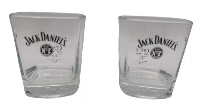 2er Set Jack Daniels Old No.7 Gläser Whisky Cognac Schnaps Spirituosen Sammler