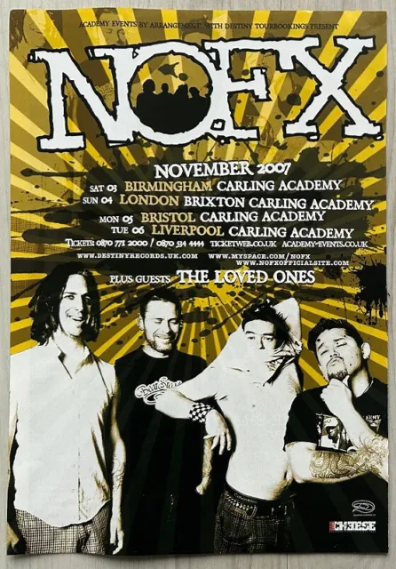 NOFX ~ TOUR DATES 2007 Full page UK magazine ad