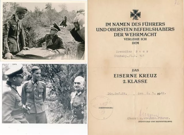 Friedrich-Wilhelm Jürgen- Historical Signed German Document (WWII German Oberst)