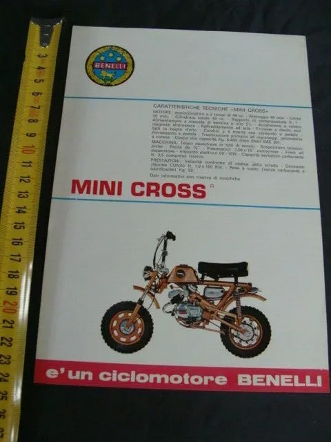 Brochure moto Benelli Mini Cross