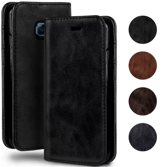Handyhülle für Samsung Galaxy S7 Flip Case Book Style Etui 360 Grad Schutz Hülle