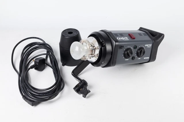 Bowens Esprit Gemini GM750 Plus+ Flash Head + Plomo.  Excelente estado