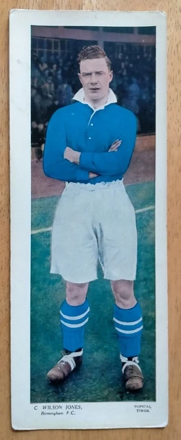 C. Wilson Jones Birmingham DC Thomson Topical Times 1936 250mm x 95mm