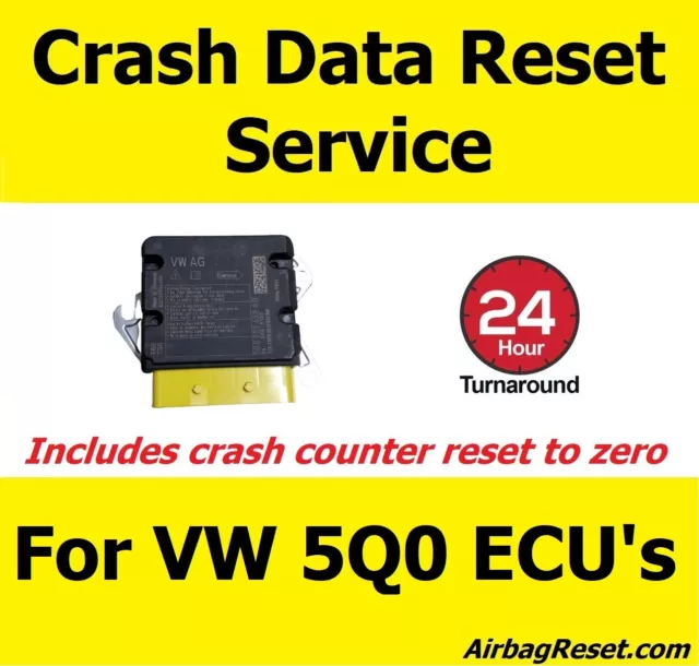 VOLKSWAGEN GOLF CRASH DATA RESET SERVICE for AIRBAG MODULE 5Q0959655AA  5WK44885