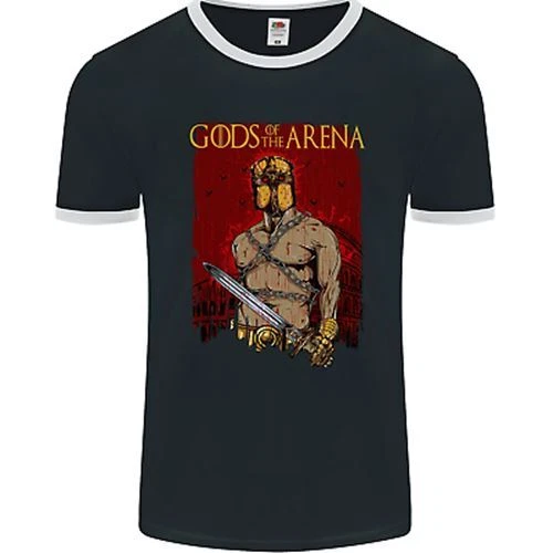 Gods of the Arena MMA Martial Arts Gym Mens Ringer T-Shirt FotL
