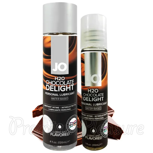 System JO Chocolate Delight Lubricante Base Al Agua con Sabor A Glide sin Azúcar