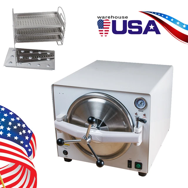 18L 900W MEDICAL Steam Sterilizer Dental Lab Sterilizer Autoclave