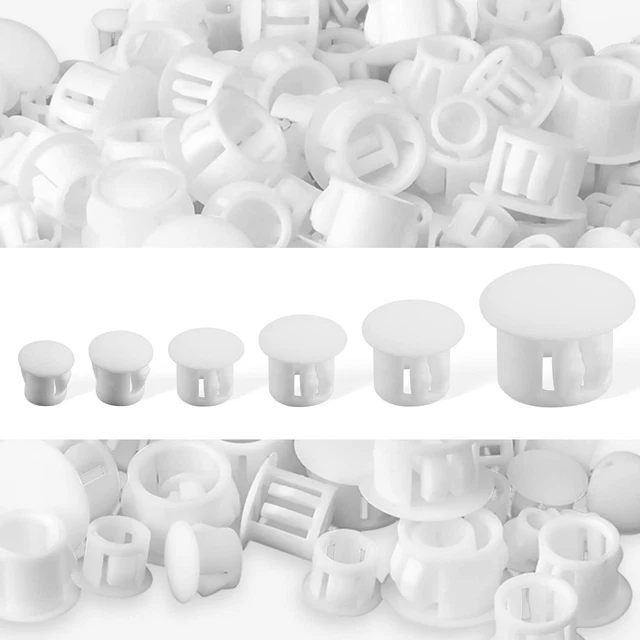 6 Sizes Plastic Hole Plugs, 3/16&quote;,1/4&quote;, 3/8&quote;, 1/2&quote;, 5...