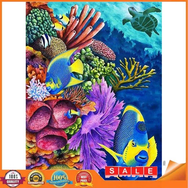 DIY 5D Mosaic Underwater World Full Drill Round Diamond Resin Painting Kit