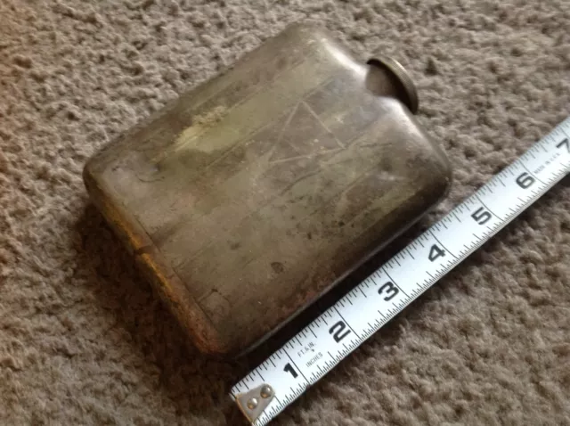 Antique Silver Plate Flask. Has Some Dings.