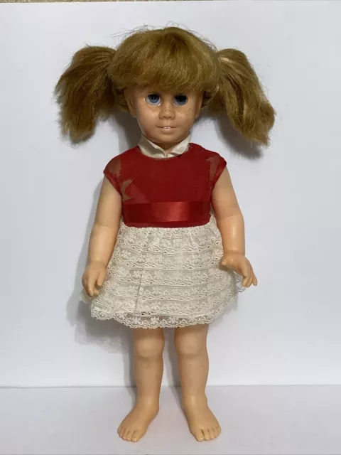 Vintage 1959 Mattel CHATTY CATHY DOLL Eyes Voice Doesn't Work 20”