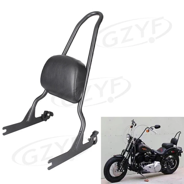 Schienale Sissy-Bar nero per moto Harley Softail Fatboy Lo 2006-2016