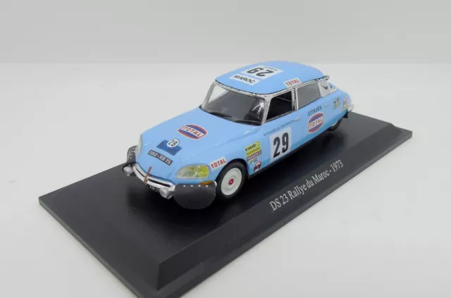 Gc2925 Universal Hobbies / Citroen Ds 23 Rallye Maroc 1973 N°29 Bleu 1/43