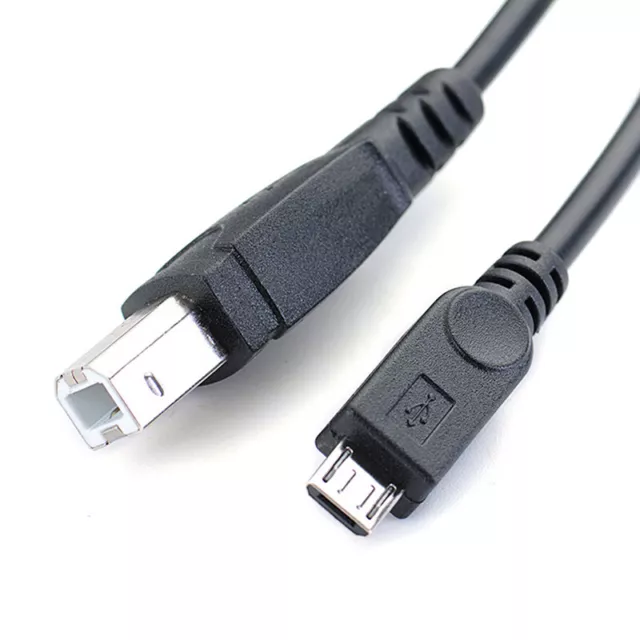 3.2ft Micro USB Male To USB B Type Male Data OTG Cable For Tablet Printer dX*tz