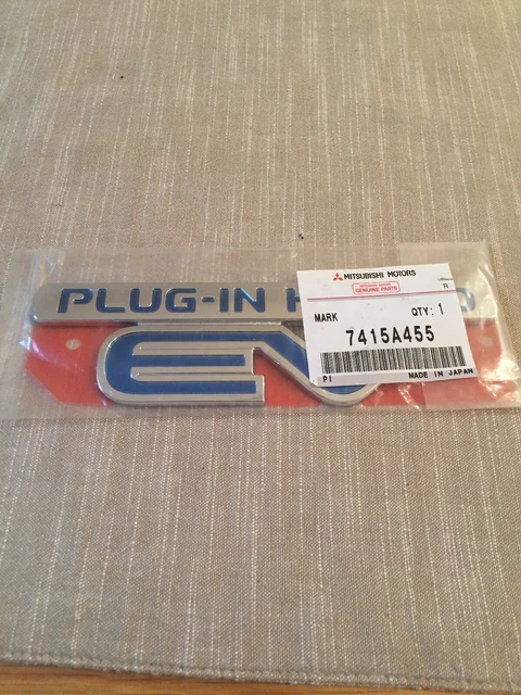 thumbnail image 2 of Genuine Mitsubishi Plug-In Hybrid EV Side Badge Emblem – For Outlander 2013 – Rear Left/Right – 7415A455 2 of 4