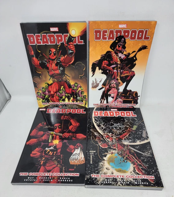 Deadpool Complete Collection Vol 1 2 3 4 By Way ~~ Marvel Deluxe Tpb *4 Book Lot