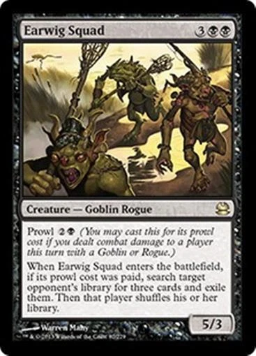 EARWIG SQUAD Modern Masters 2013 MTG Black Creature—Goblin Rogue RARE