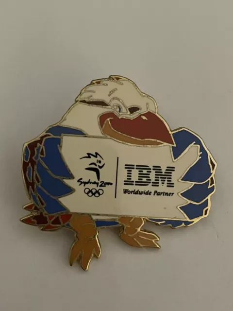 Sydney 2000 Olympics Pin. IBM SPONSOR PIN. OLLY.