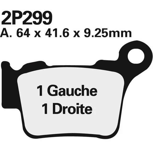 Plaquettes De Frein Organique Arrière DB PARTS Pour Husqvarna TC 125 2014 - Freinage Performant