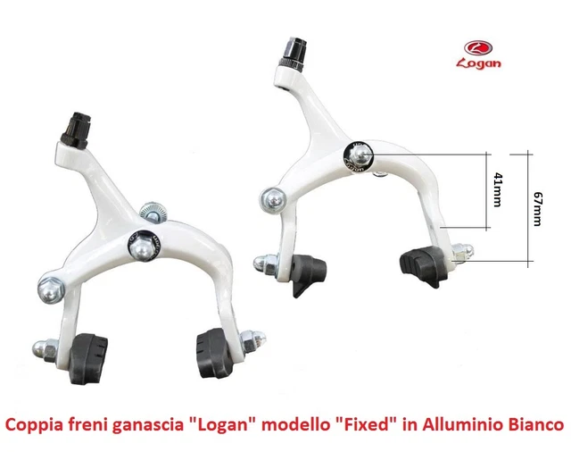 COPPIA LEVE FRENO per bici corsa epoca, in alluminio, Colnago De Rosa Bianchi EUR 20,00 - IT
