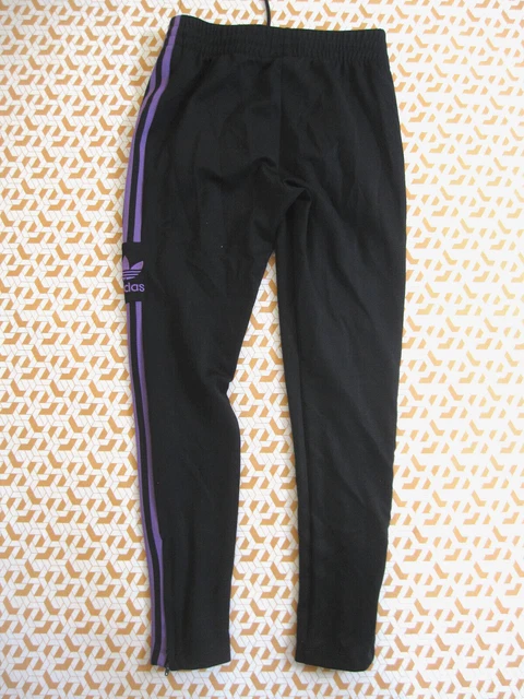 PANTALON ADIDAS ORIGINALS noir violet Femme Style vintage